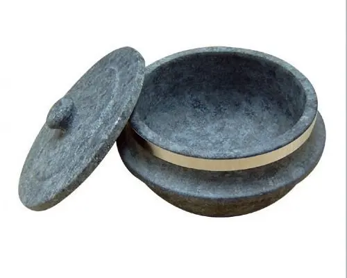 M.V. Trading MVGKB7 Granite Stone Dolsot Bibimbap Bowl, 7 Inches
