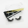 Wholesale Private Label 3d Faux Mink Strip Eyelashes With The Medium Wave Technique 5D065 F