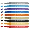 Medium Point Acrylic Markers, Great for Glass, Rock, Paper, Ceramic, Plastic and Non Porous Surfaces Art creation
