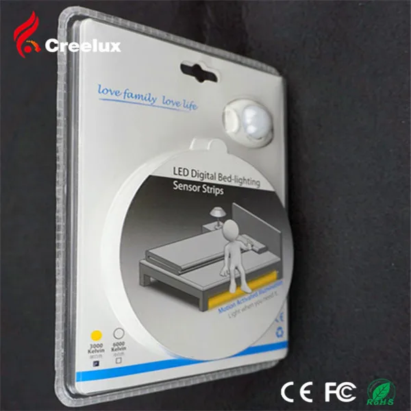 China best supplier led digital motion sensor strip light bed dc12v smd 2835 5050 under bed room light for night sleeping