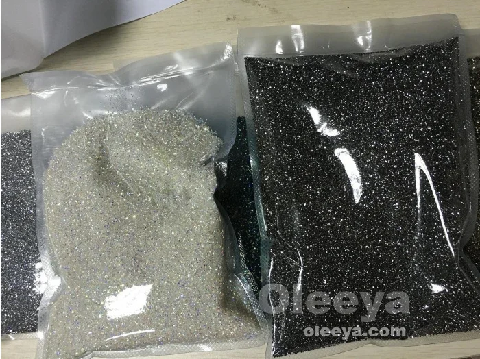 Best Selling Products Large Package 1kg Per Bag 1.1mm Nail Art Pixie Dusts Rhinestone Glass Pixie Dust for Nail Decoration