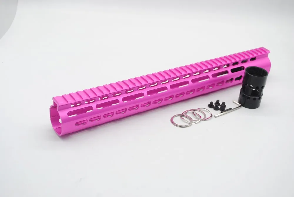 Aplus Pink 15 Inch Length Nsr Free Float Ar15 Keymod Handguard Ar-15 ...