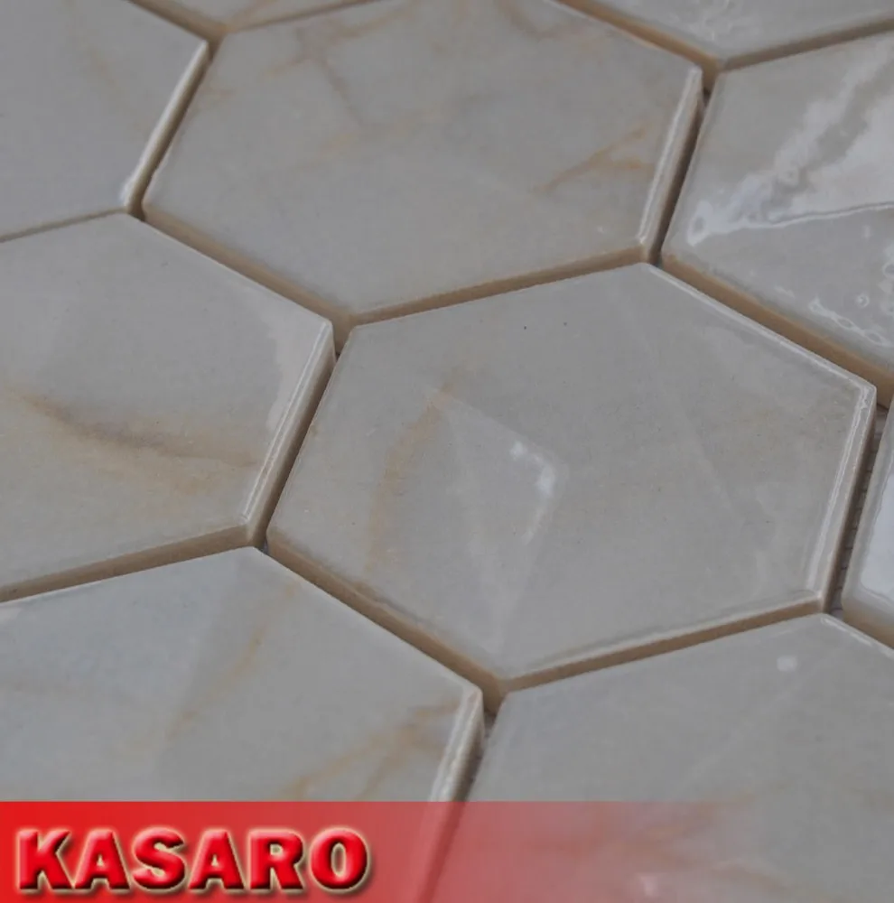 Bianco piastrelle esagonali, esagono mattonelle di mosaico, bagno ...