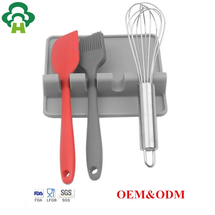 Silicone Kitchen Utensil Holder Spoon Rest Utensils Holders For Kitchen
