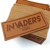 Custom cheap embossed leather patch
