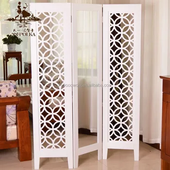 Wooden Partition room decoration wood carving folding screen partition with mirror Wooden Partition room decoration wood carving folding screen partition with mirror