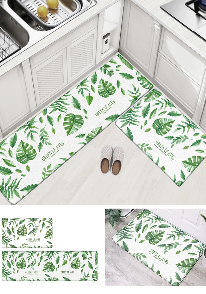 Modern Decorative Comfort Printed Indoor Non Slip Pvc Kitchen Counter