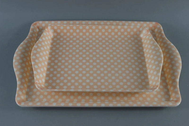 Non-slip surface Melamine tray Plastic tray Dot Print