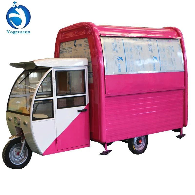 Best Price Three Wheels Dining Car Mobile Street Food Cart Ice Cream