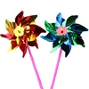 Wholesale DIY Plastic Mini Windmill For Square Decoration Kindergarten Wind Spinner