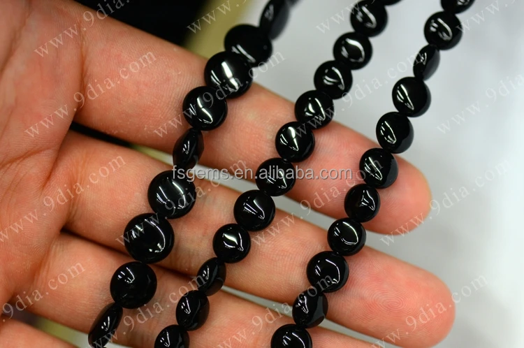 Wholesale Natural Stone Black Onyx Gem Stone  Beads Loose Beads Strand 4MM 6MM 8MM 10MM 12MM