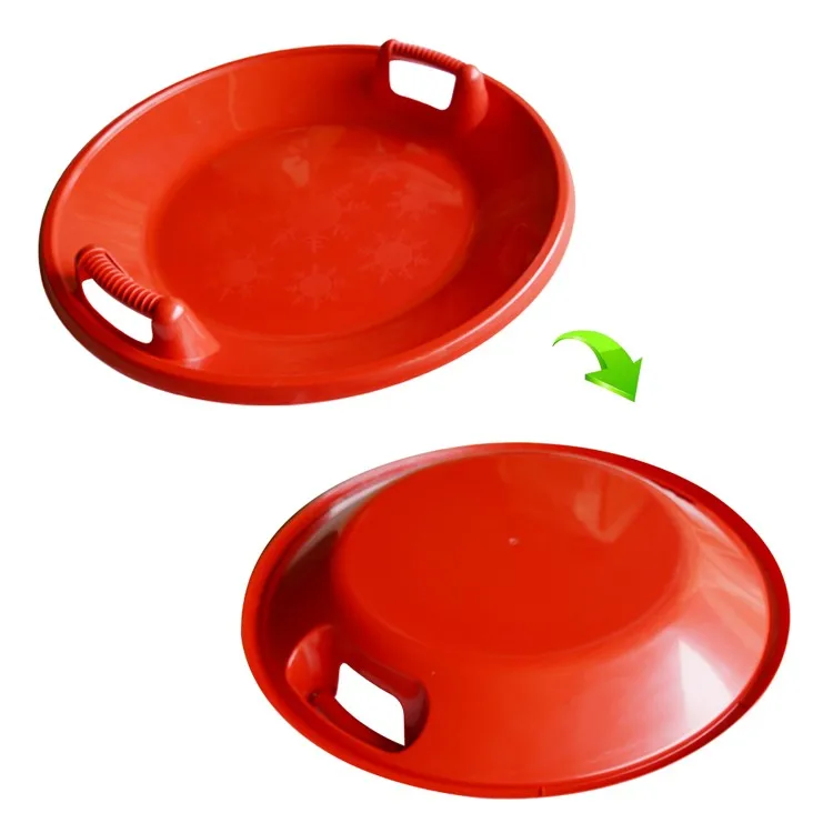 Plastic Flying Saucer Snow Sleds Downhill Pro Disc Winter
