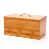 Most popular design bamboo bread bin with bamboo lid