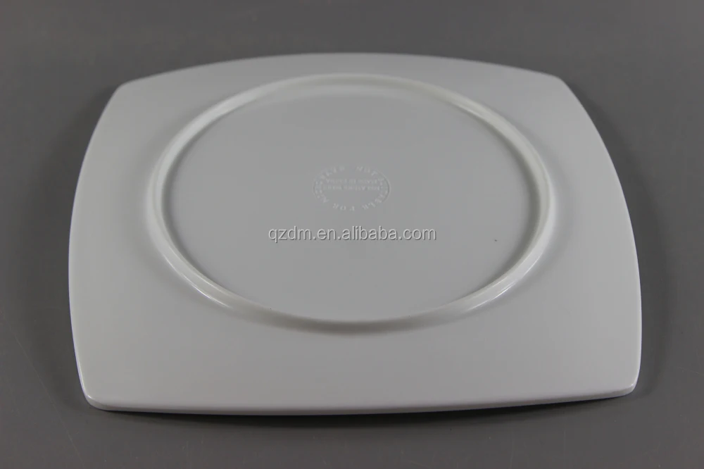 Blank Melamine Square Plate/White Melamine Square Plate