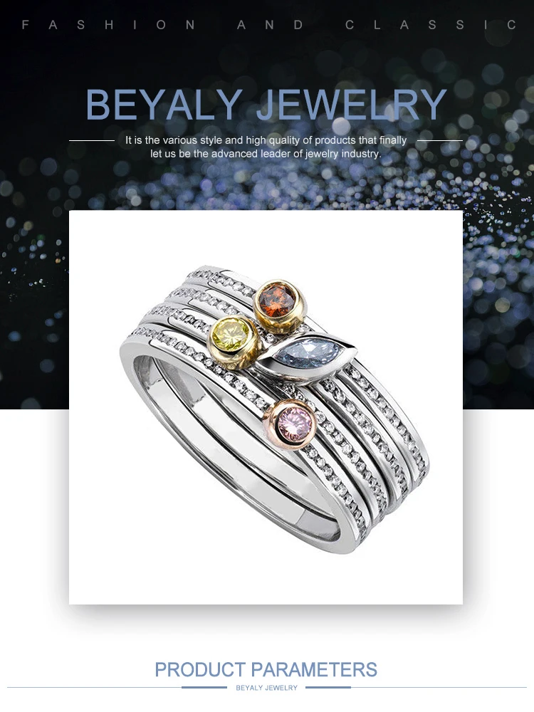 Luxury women designer 925 sterling silver gemstone jewellery