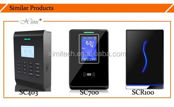 3.5inch touch screen proximity card time attendance and access control system SC700 door control panel security system