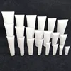 white plastic empty cosmetic tube packaging ointment hand cream face cleanser plastic toothpaste tubes