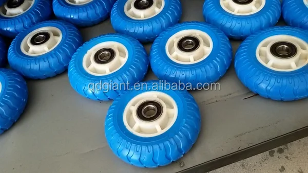 South Korea pu foam wheel 3.00-4 with plsatic rim