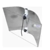CHIN-UP Double Ended Wing Reflector Hood for DE Lamps Aluminum Lined for Grow Tents and Rooms
