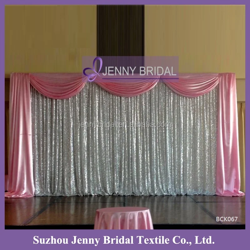 20x10FT Pleated Wedding Backdrop Curtain Background Decor Sparkly Sequin Swag W7 