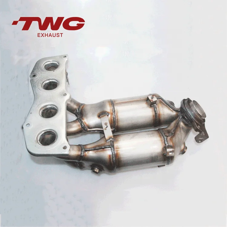 Good Quality Metallic Twc Catalytic Converter With Exhaust Manifold For
