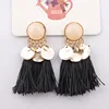 Bohemian vintage long drop tassel jewelry earring 2018 fashion earring designs new model vintage drop earrings