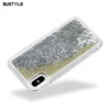 Free Shipping BUSTYLE Bling Glitter Moving Pearl Sand Cases For iPhone X Phone Cover Cases For iPhone 6 7 8 Liquid Glitter Case