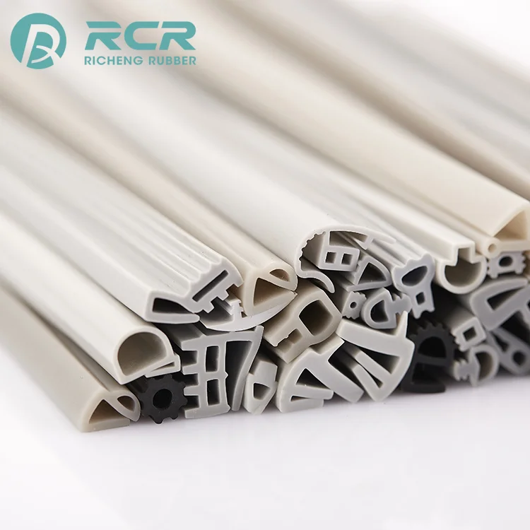 Customized Color Solid Silicone Shower Door Seal Strip For Home