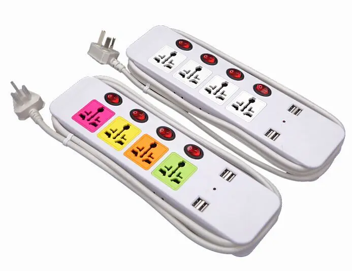 Universal Travel Power Strip With Usb Port And Low Power Consumption