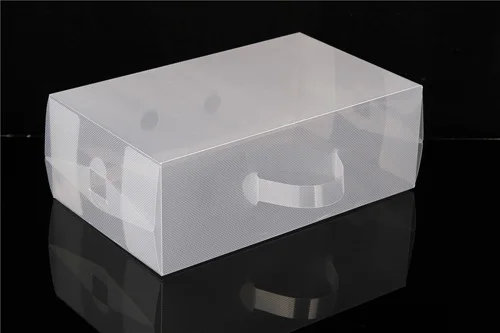 storage box clear plastic stackable shoe case white 33 x 20 x 12