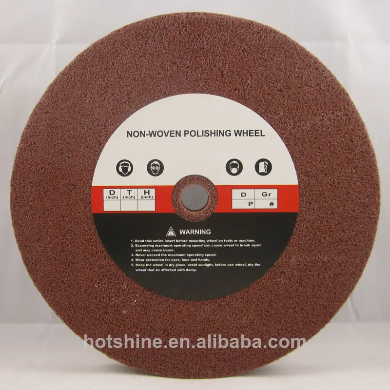 10Pc 4 inch Fiber wheels Nylon wheel Bowl Polishing Abrasive Discs Grinding 7P