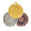 Custom wholesale medal logo souvenir 3d embossed blank gold silver bronze round sport metal medal medalhas