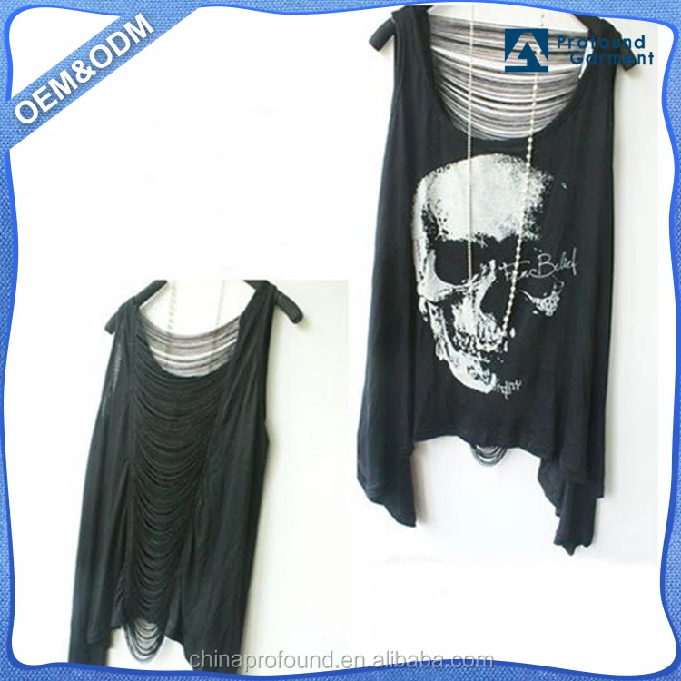 2014 wanita t shirt fashion wanita tengkorak rumbai t 2014 wanita t shirt fashion wanita tengkorak rumbai t