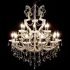 wholesale white candle cristal chandelier event lighting hang crystal wedding decorations