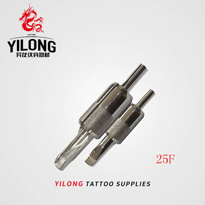 YILONG Tattoo Grip Stainless Flat Tube Tip 22mm tattoo Accessories