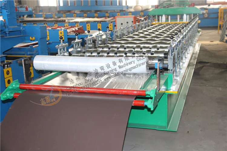 Automatic Glazed Roof Tile Roll Forming Machinery