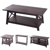 Wooden Nature OAK Pine Solid Wood Coffee Side Table