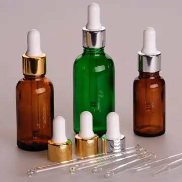 Dropper with glass nozzle
