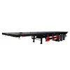 3 axles 40 footer flat deck trailers for transporting container