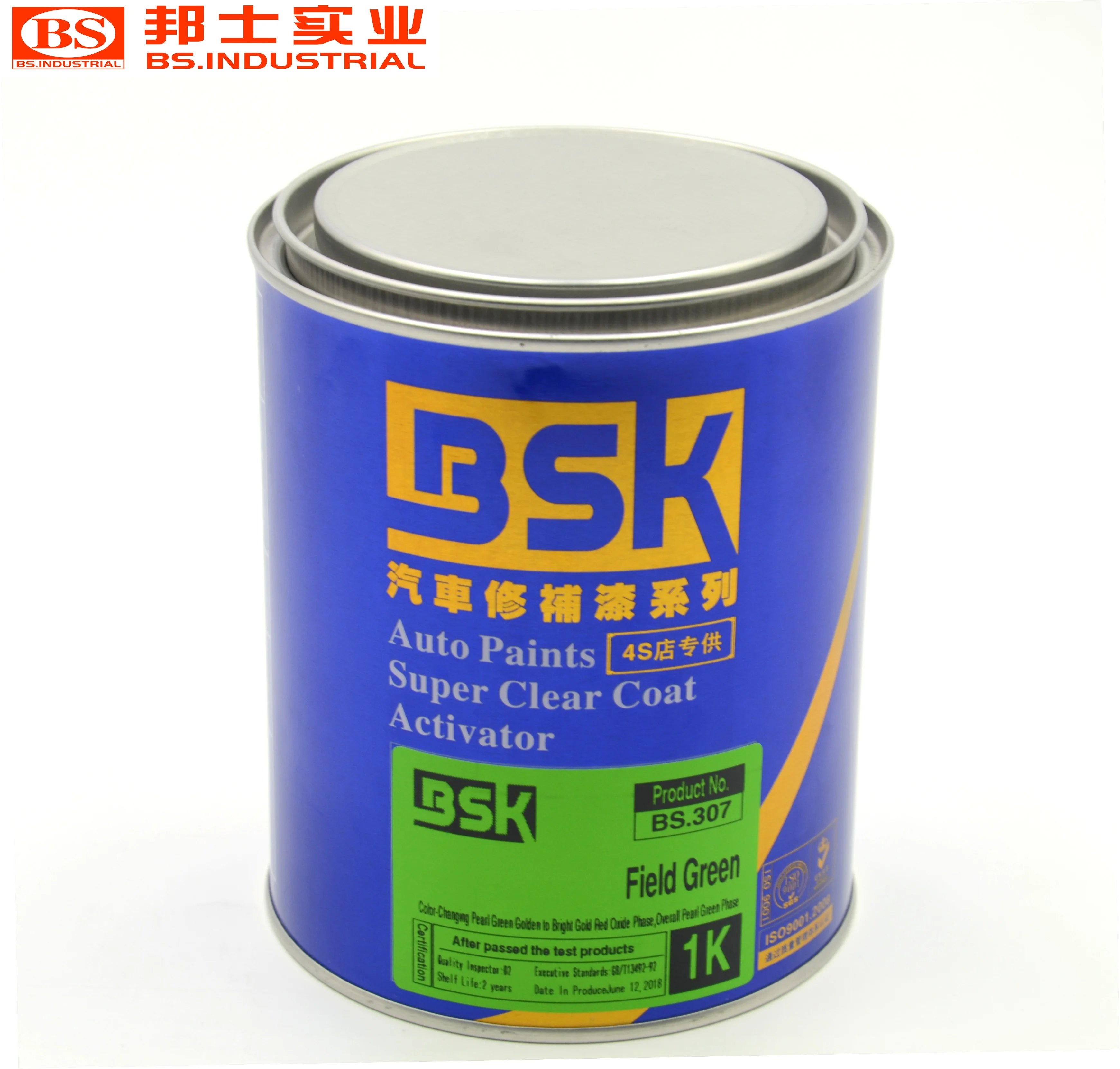 Bs307 Special Offer Car Base Paint Chart Sample 1k Brilliant Color