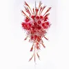 Colored Murano glass flower plates pendent ceiling lights