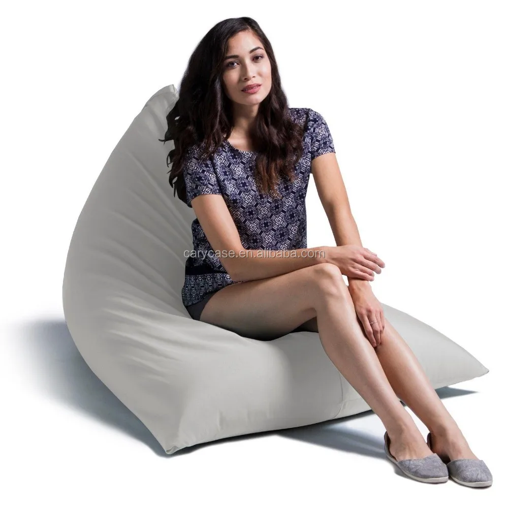 New Brookstone Ja Pillow Sac Beanbag Microsuede Bean Bag Lounger Outdoor Lazy Sun Product On