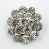 Round Cluster Rhinestone Button with Large Faceted Crystals Factory Price