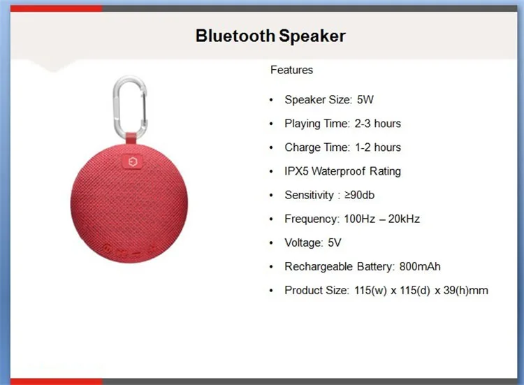 best Gift wholesale factory price bluetooths Speaker Waterproof Shower Speaker for pool party hiking camping - ANKUX.COM