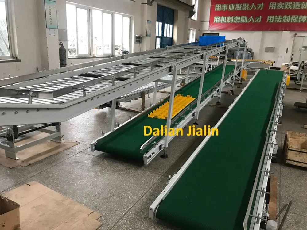 Double layer blet conveyor double-deck roller conveyor