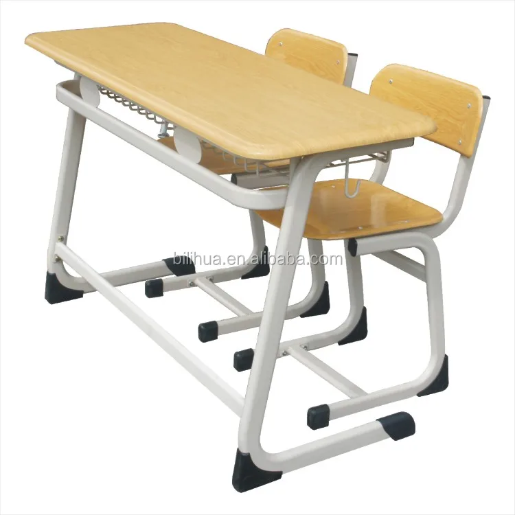 Good quality double seat two people school furniture desk chair student school sets