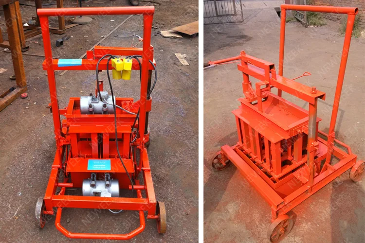 interlocking manual concrete cement brick block making machine