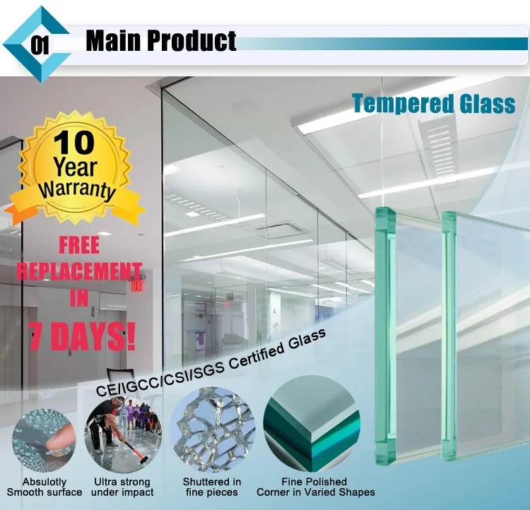 Jumbo Size 10mm 12mm 15mm 19mm Low Iron Extra Ultra Clear Tempered ...