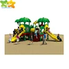 Lovely tree theme playhouse outdoor park equipment play house plastic slide for children