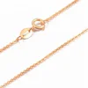 Factory Price Concise Style 18K Gold Necklace for Women and Men
